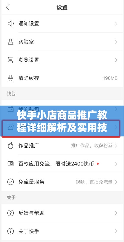 快手小店商品推广教程详细解析及实用技巧分享