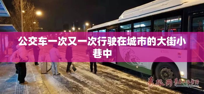 公交车一次又一次行驶在城市的大街小巷中