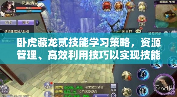 卧虎藏龙贰技能学习策略，资源管理、高效利用技巧以实现技能价值最大化