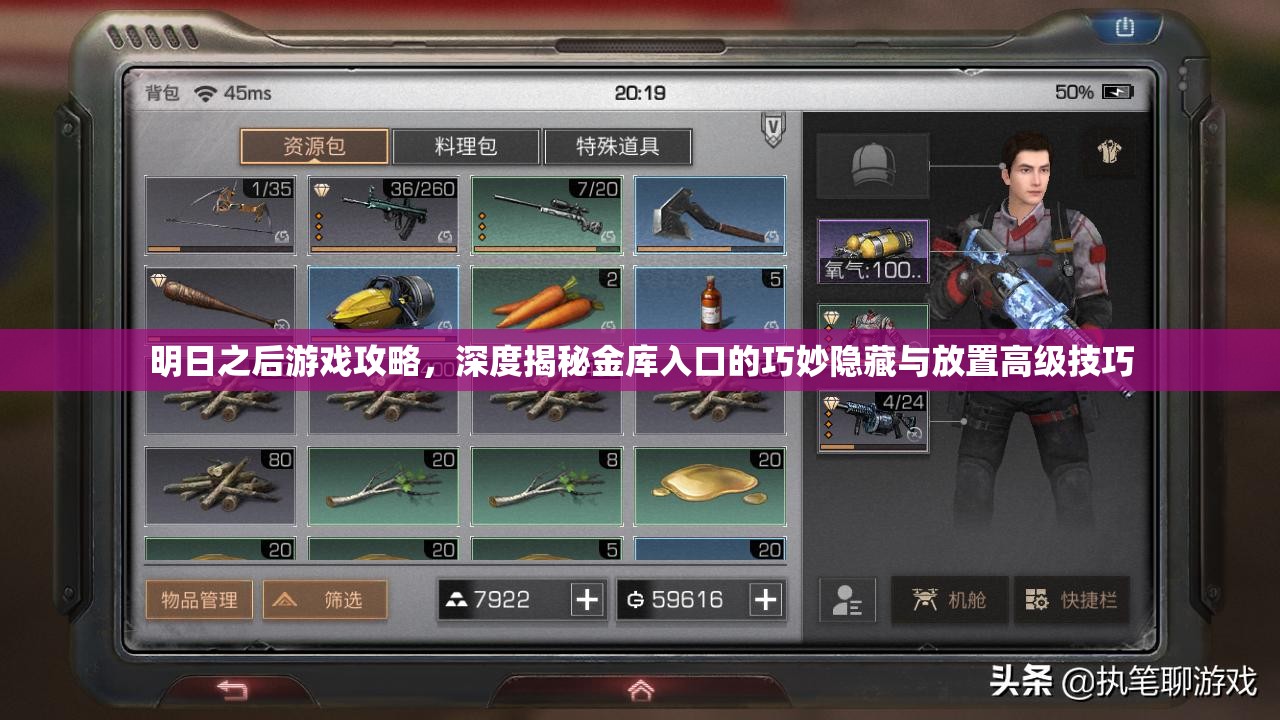 明日之后游戏攻略，深度揭秘金库入口的巧妙隐藏与放置高级技巧