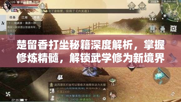 楚留香打坐秘籍深度解析，掌握修炼精髓，解锁武学修为新境界