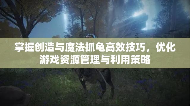 掌握创造与魔法抓龟高效技巧，优化游戏资源管理与利用策略