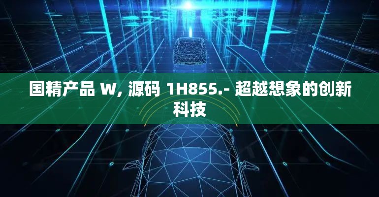 国精产品 W, 源码 1H855.- 超越想象的创新科技