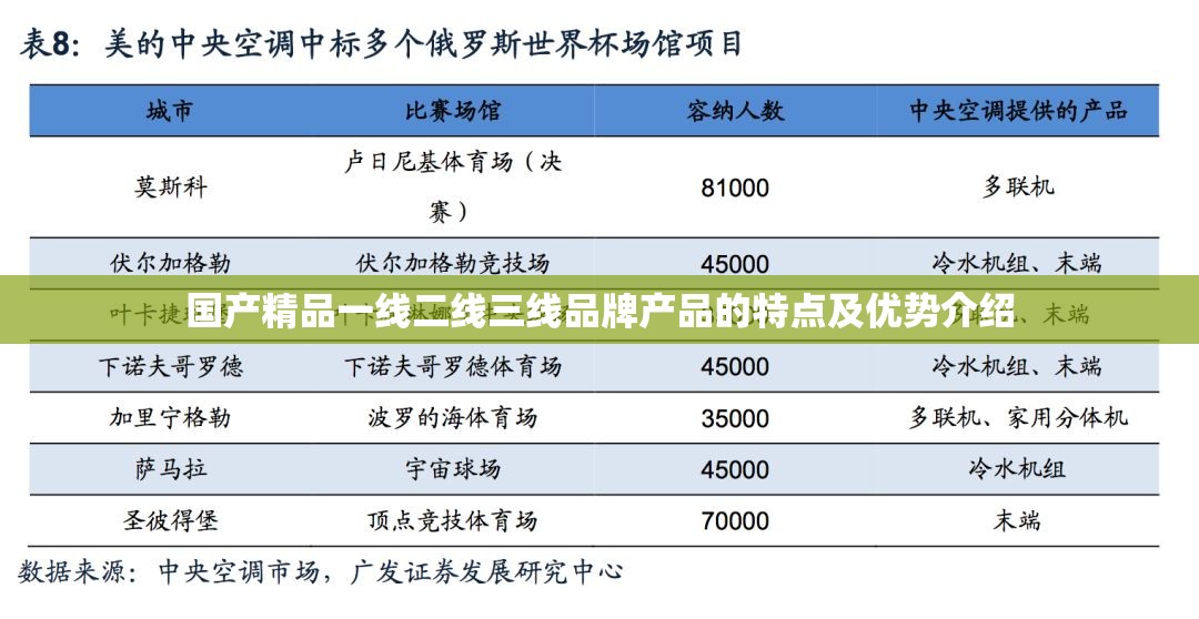 国产精品一线二线三线品牌产品的特点及优势介绍