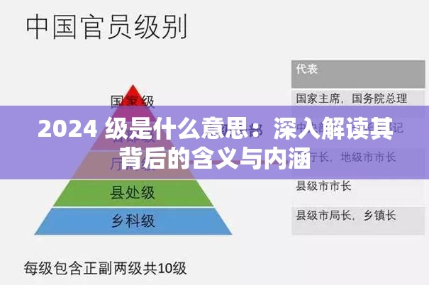 2024 级是什么意思：深入解读其背后的含义与内涵