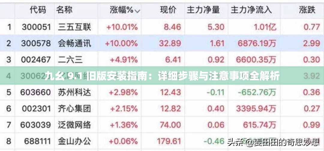 九幺 9.1 旧版安装指南：详细步骤与注意事项全解析