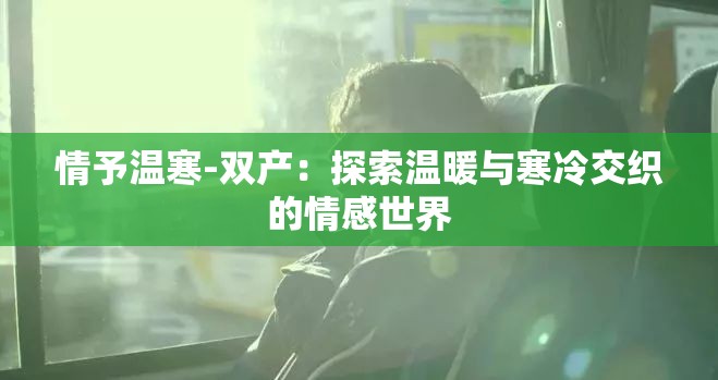 情予温寒-双产：探索温暖与寒冷交织的情感世界