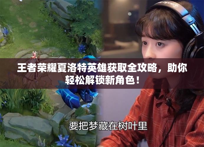 王者荣耀夏洛特英雄获取全攻略，助你轻松解锁新角色！
