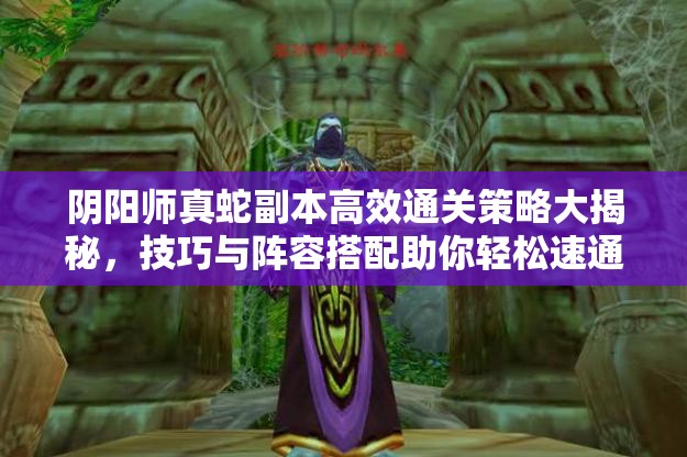 阴阳师真蛇副本高效通关策略大揭秘，技巧与阵容搭配助你轻松速通难关