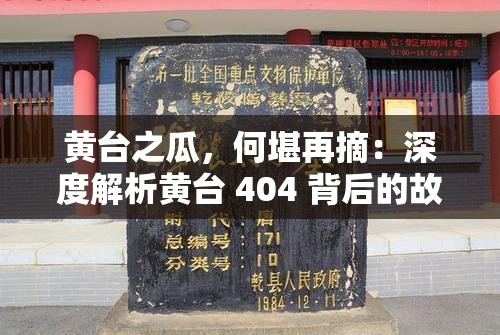 黄台之瓜，何堪再摘：深度解析黄台 404 背后的故事