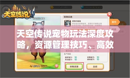 天空传说宠物玩法深度攻略，资源管理技巧、高效利用策略与价值最大化指南