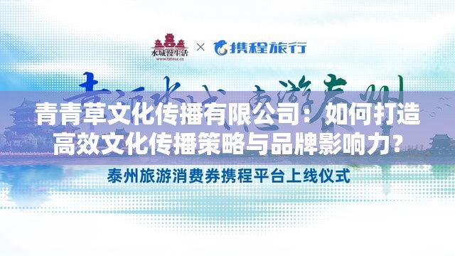 青青草文化传播有限公司：如何打造高效文化传播策略与品牌影响力？