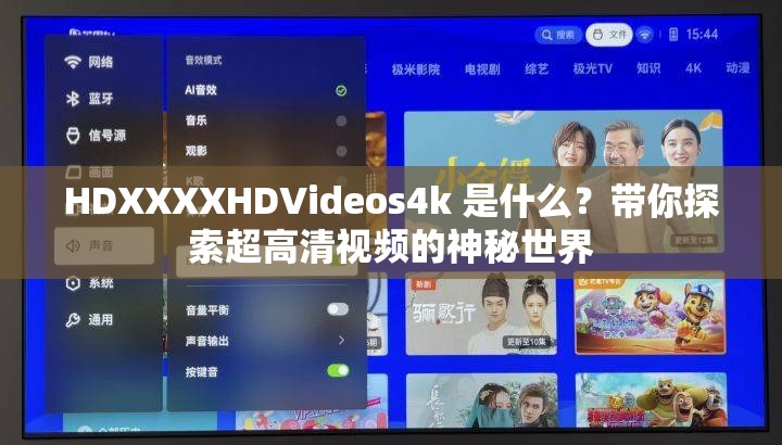HDXXXXHDVideos4k 是什么？带你探索超高清视频的神秘世界