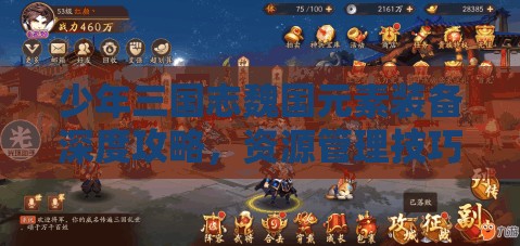 少年三国志魏国元素装备深度攻略，资源管理技巧、高效利用策略及避免浪费方法