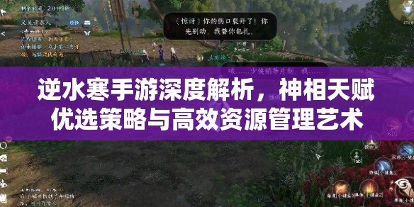 逆水寒手游深度解析，神相天赋优选策略与高效资源管理艺术