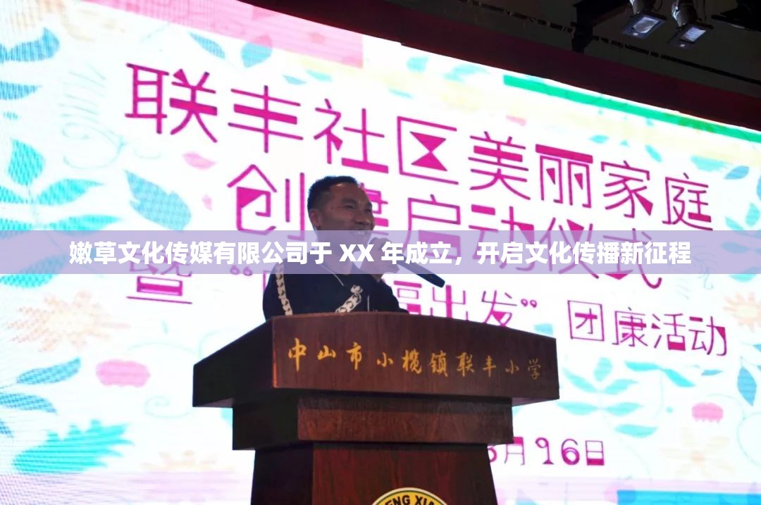 嫩草文化传媒有限公司于 XX 年成立，开启文化传播新征程