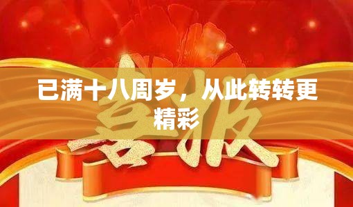 已满十八周岁，从此转转更精彩