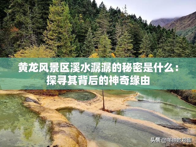 黄龙风景区溪水潺潺的秘密是什么：探寻其背后的神奇缘由