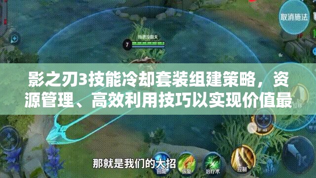 影之刃3技能冷却套装组建策略，资源管理、高效利用技巧以实现价值最大化
