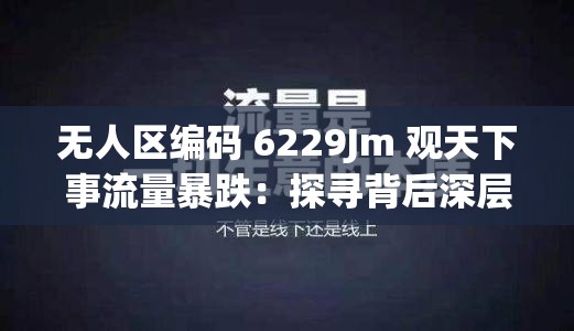 无人区编码 6229Jm 观天下事流量暴跌：探寻背后深层原因