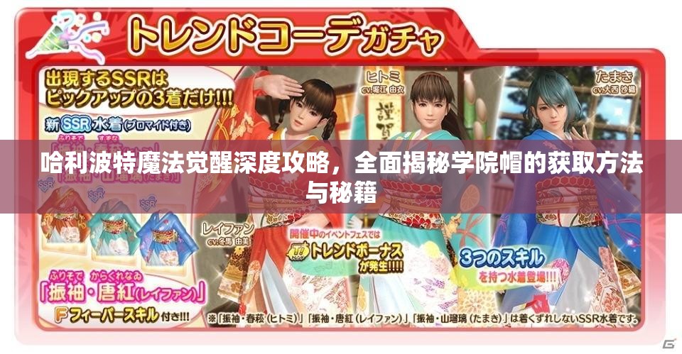 哈利波特魔法觉醒深度攻略，全面揭秘学院帽的获取方法与秘籍