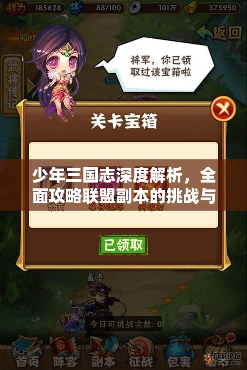 少年三国志深度解析，全面攻略联盟副本的挑战与策略