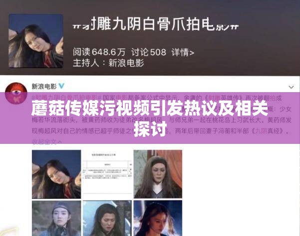 蘑菇传媒污视频引发热议及相关探讨