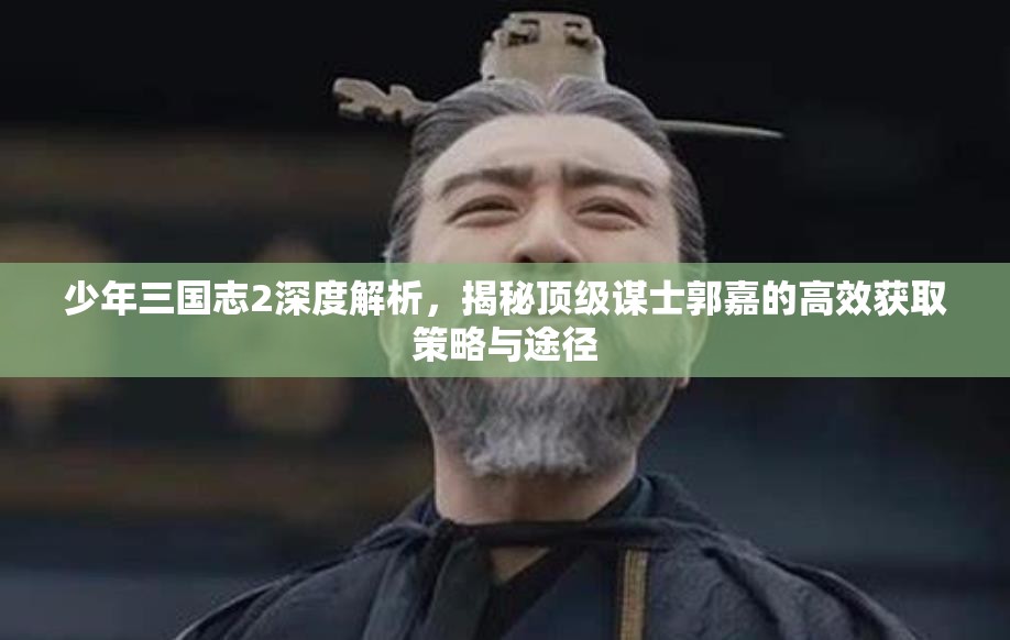 少年三国志2深度解析，揭秘顶级谋士郭嘉的高效获取策略与途径