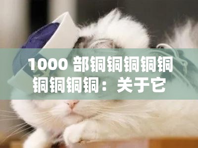 1000 部铜铜铜铜铜铜铜铜铜：关于它们的详细介绍与分析