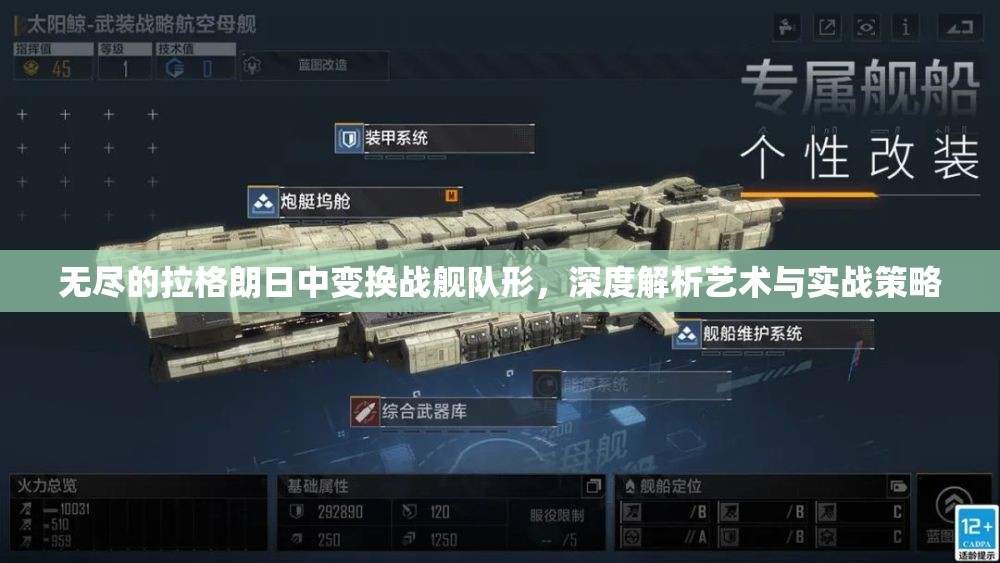 无尽的拉格朗日中变换战舰队形，深度解析艺术与实战策略