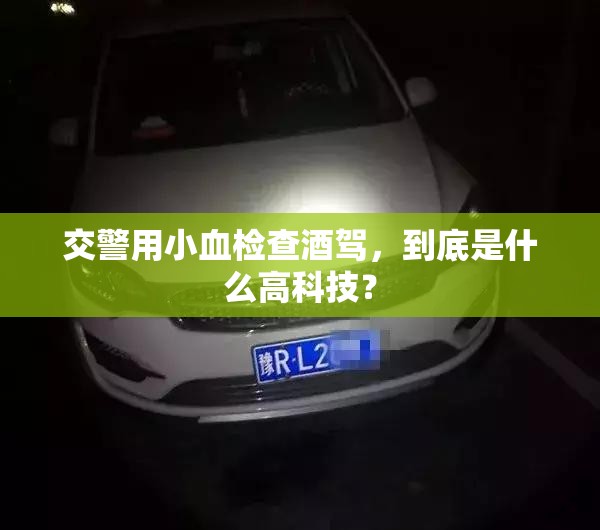 交警用小血检查酒驾，到底是什么高科技？
