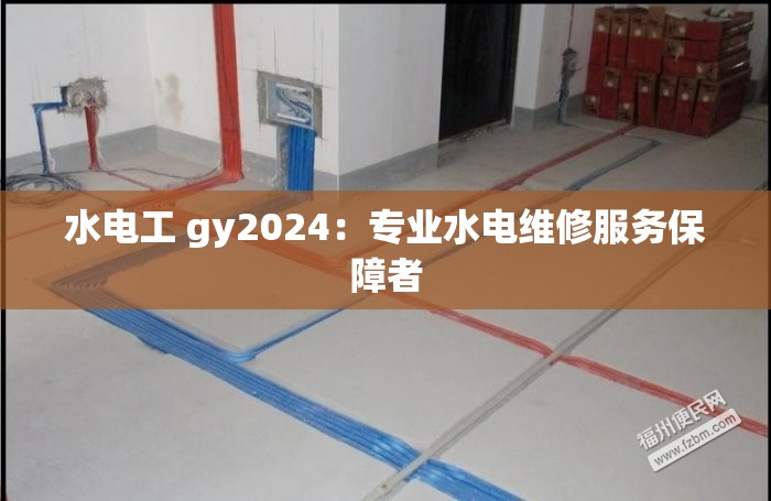 水电工 gy2024：专业水电维修服务保障者