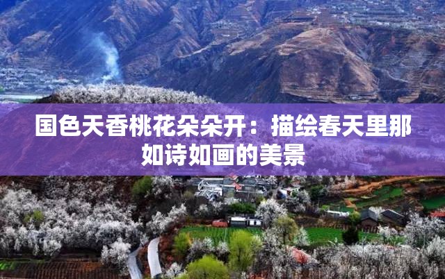 国色天香桃花朵朵开：描绘春天里那如诗如画的美景