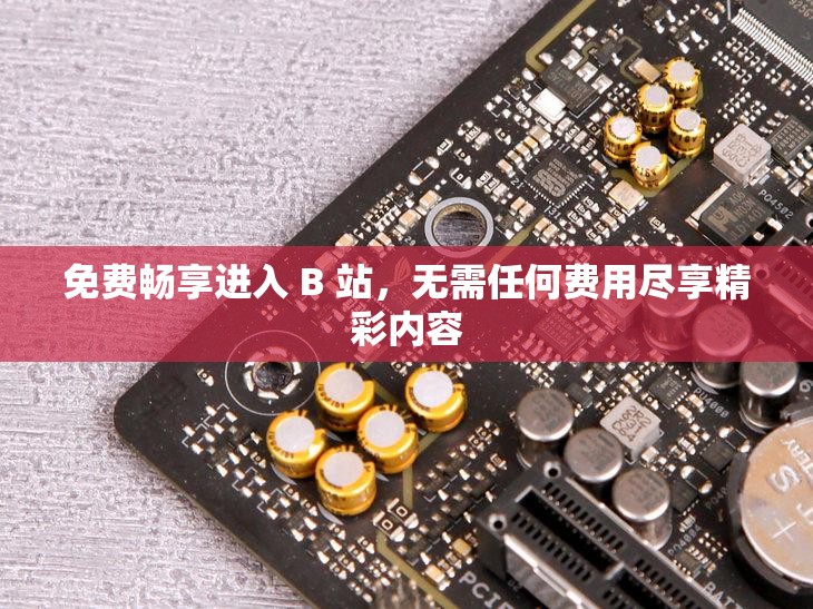 免费畅享进入 B 站，无需任何费用尽享精彩内容