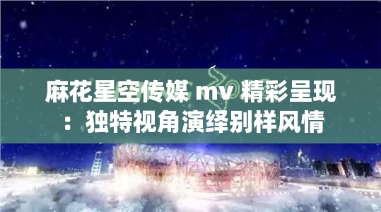 麻花星空传媒 mv 精彩呈现：独特视角演绎别样风情