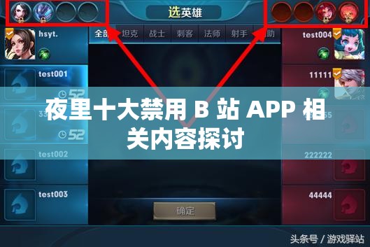 夜里十大禁用 B 站 APP 相关内容探讨