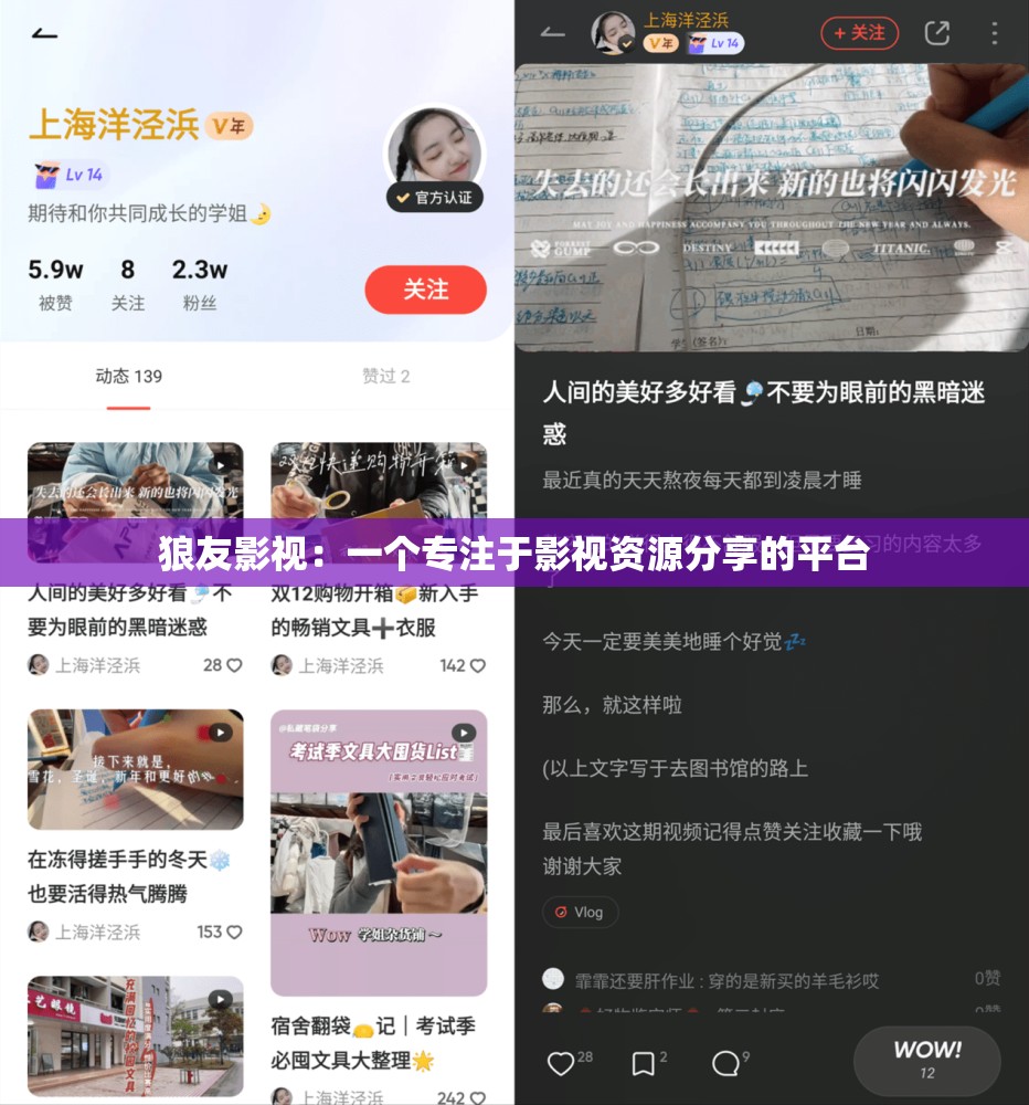 狼友影视：一个专注于影视资源分享的平台