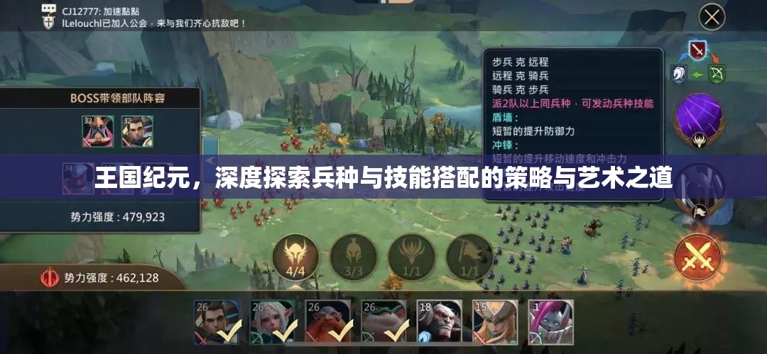 王国纪元，深度探索兵种与技能搭配的策略与艺术之道