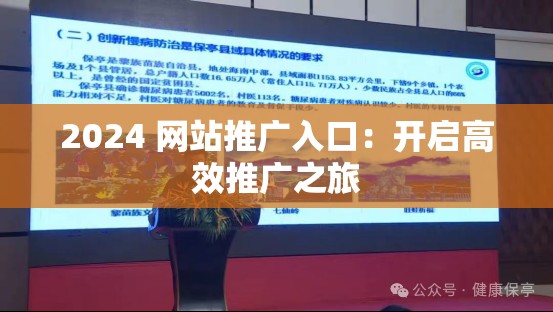 2024 网站推广入口：开启高效推广之旅