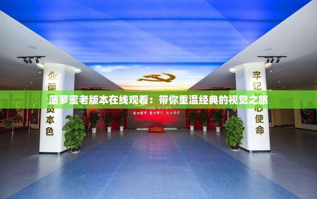 菠萝蜜老版本在线观看：带你重温经典的视觉之旅