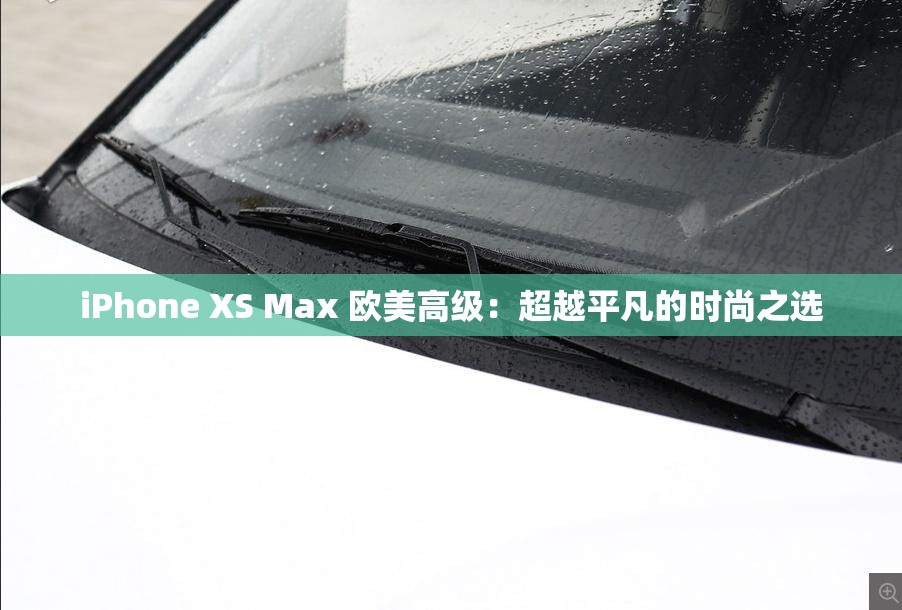 iPhone XS Max 欧美高级：超越平凡的时尚之选