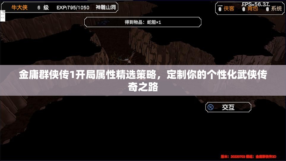 金庸群侠传1开局属性精选策略，定制你的个性化武侠传奇之路