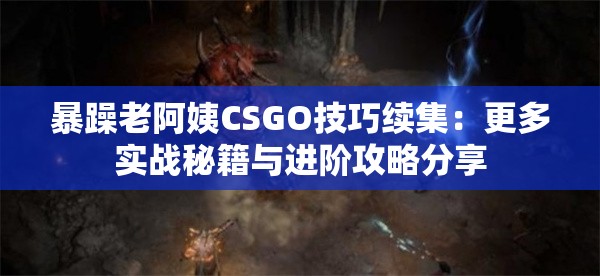 暴躁老阿姨CSGO技巧续集：更多实战秘籍与进阶攻略分享