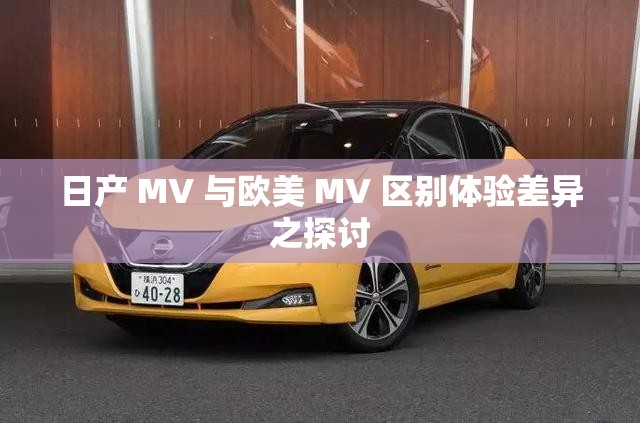 日产 MV 与欧美 MV 区别体验差异之探讨