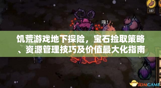 饥荒游戏地下探险，宝石捡取策略、资源管理技巧及价值最大化指南