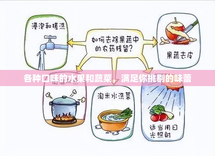 各种口味的水果和蔬菜，满足你挑剔的味蕾