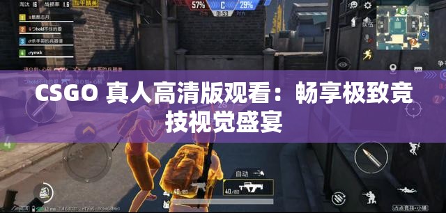 CSGO 真人高清版观看：畅享极致竞技视觉盛宴