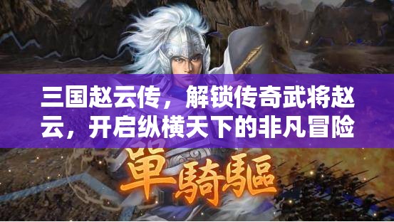 三国赵云传，解锁传奇武将赵云，开启纵横天下的非凡冒险之旅