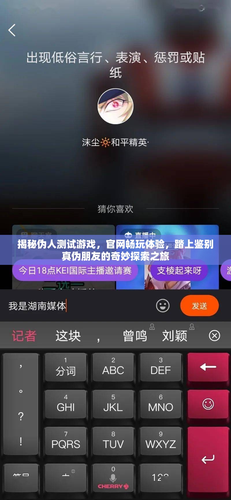 揭秘伪人测试游戏，官网畅玩体验，踏上鉴别真伪朋友的奇妙探索之旅