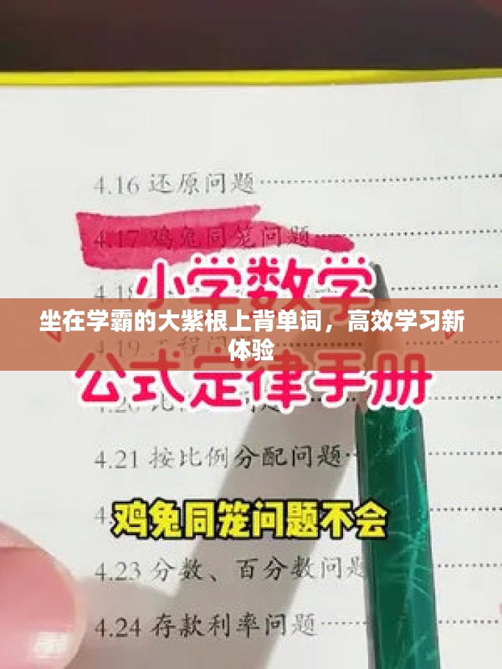 坐在学霸的大紫根上背单词，高效学习新体验